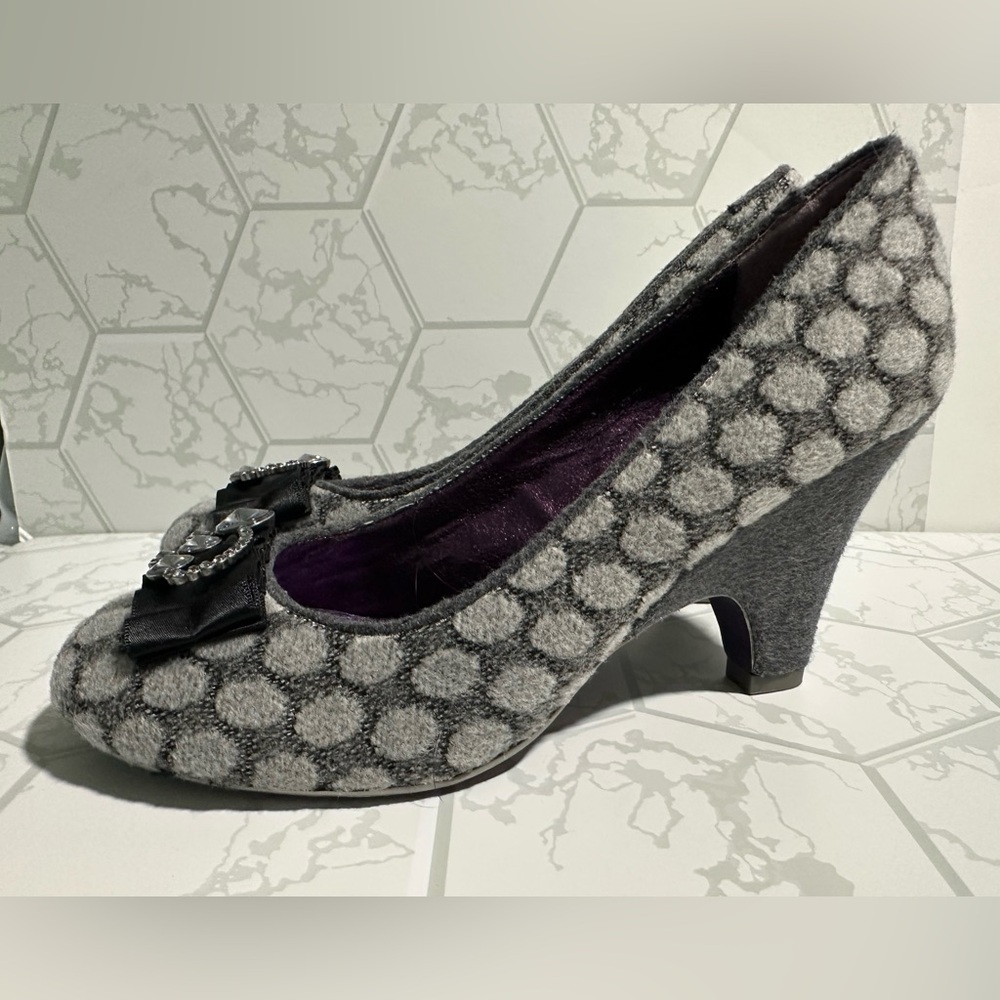 Poetic License Gray Heels with Jewel Embellishments - Picture 3 of 6